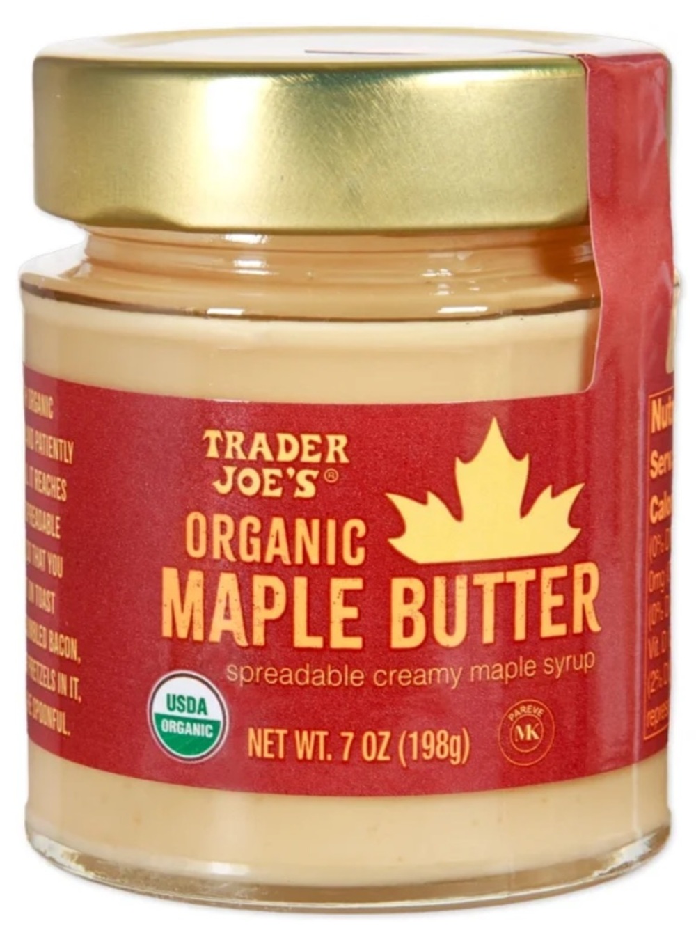NWT! Trader Joe's Organic Maple Butter Spreadable Maple Syrup 7 OZ